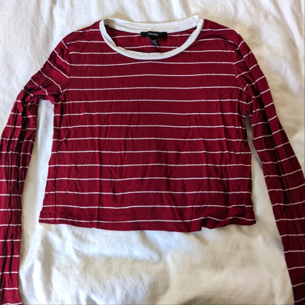 Cropped long sleeve Forever 21 shirt